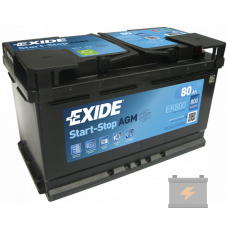 Аккумулятор EXIDE Start-Stop AGM 80 R